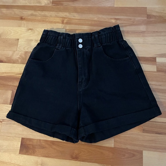 Black jeans shorts high waisted - Picture 1 of 1